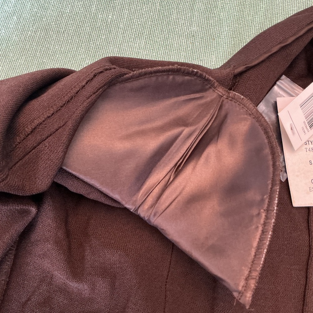 Due Per Due Espresso Button Front Cardigan Jacket L - Picture 5 of 8